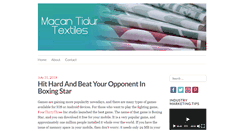 Desktop Screenshot of macan-tidur-textiles.com